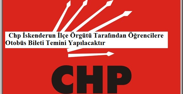 CHP İskenderun İlçe örgütü,