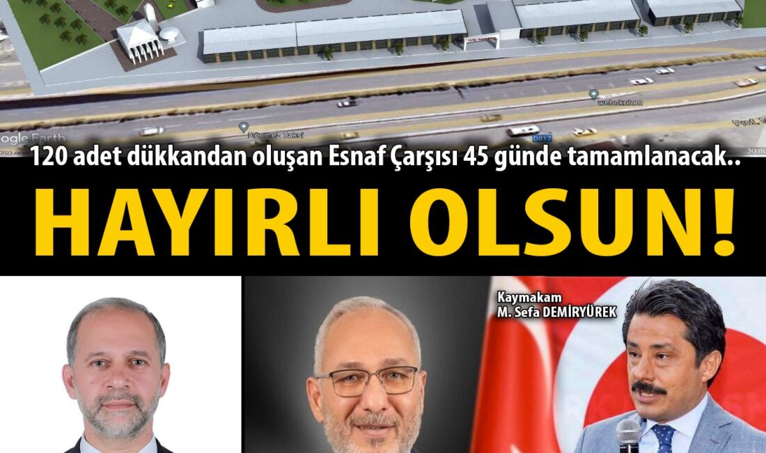 120 adet dükkandan oluşan