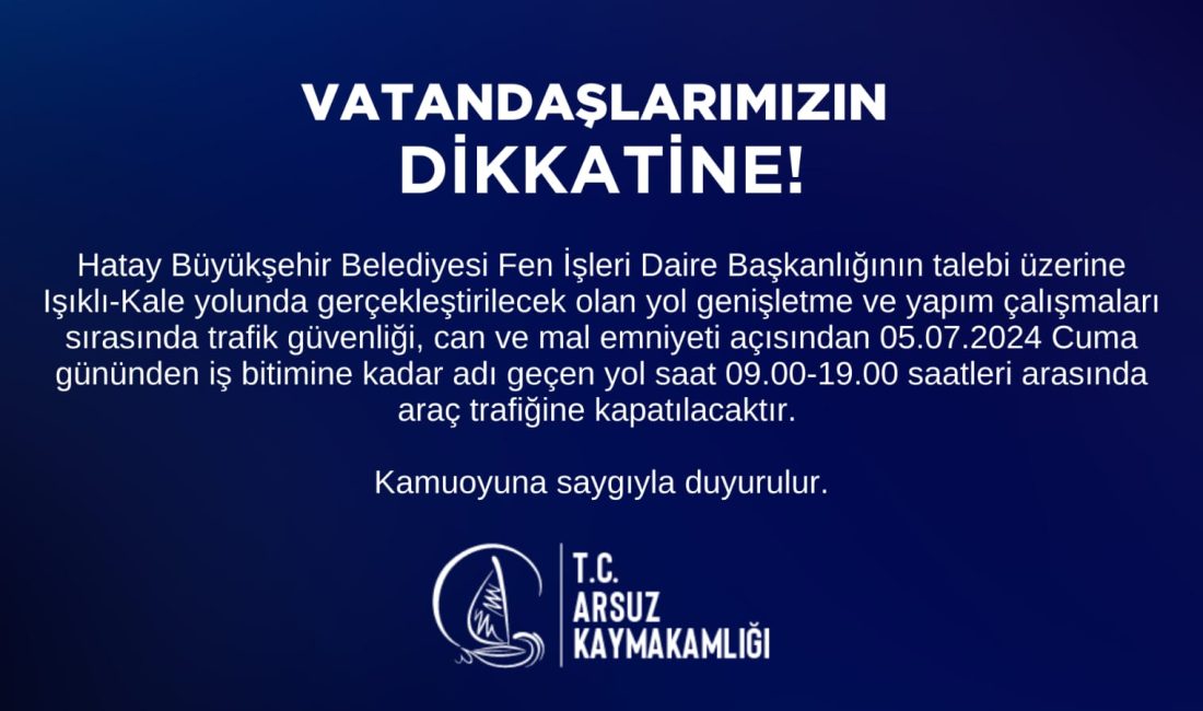 Hatay Büyükşehir Belediyesi Fen