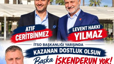 İskenderun Ticaret ve Sanayi Odası (İTSO) başkanlığı için yarışan iki